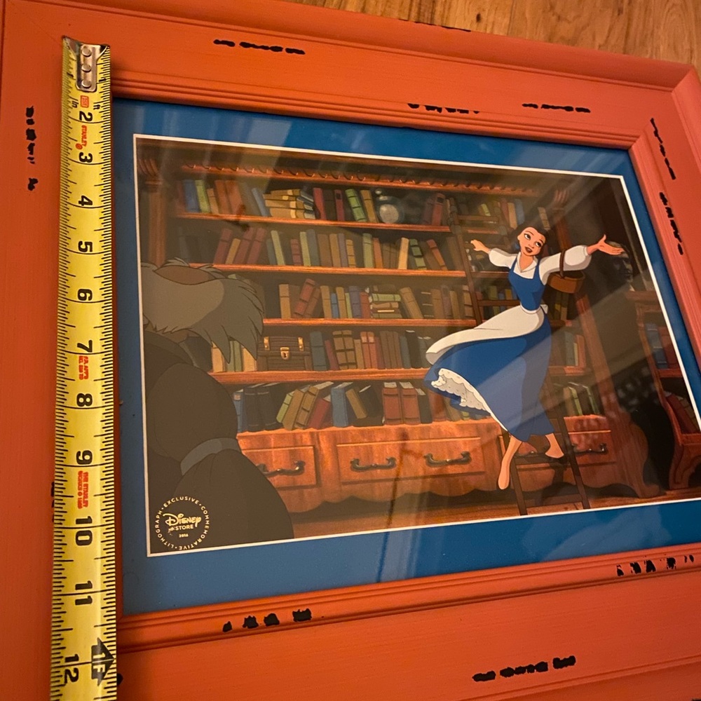 Framed & Matted Disney Lithograph Exclusive Commemorative Beauty and the Beast. - Picture 5 of 10